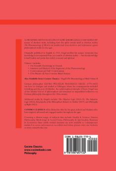 The Phenomenology of Mind: Volume I