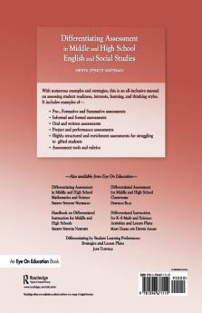 Differentiating Assessment in Middle and High School English and Social Studies