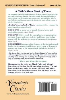A Child's Own Book of Verse Book One (Yesterday's Classics)