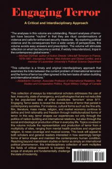Engaging Terror: A Critical and Interdisciplinary Approach (Human Condition)