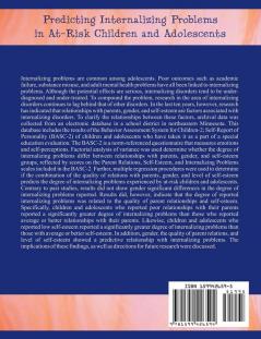 Predicting Internalizing Problems in At-Risk Children and Adolescents