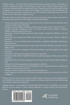 Drafting Contracts - A Practical Guide to Transactional Practice