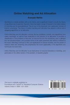 Online Matching and Ad Allocation: 24 (Foundations and Trends® in Theoretical Computer Science)