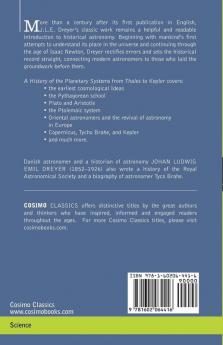 History of the Planetary Systems from Thales to Kepler