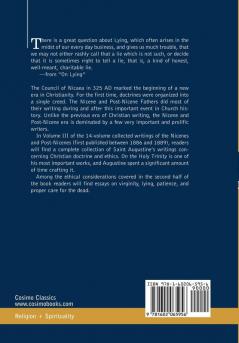 Nicene and Post-Nicene Fathers: First Series Volume III St. Augustine: On the Holy Trinity Doctrinal Treatises Moral Treatises