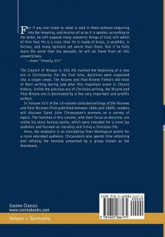 Nicene and Post-Nicene Fathers: First Series Volume XIV St.Chrysostom: Homilies on the Gospel of St. John and the Epistle to the Hebrews