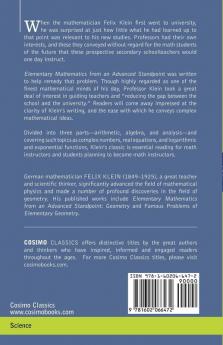 Elementary Mathematics from an Advanced Standpoint