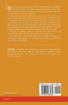 History of the Incas and the Execution of the Inca Tupac Amaru
