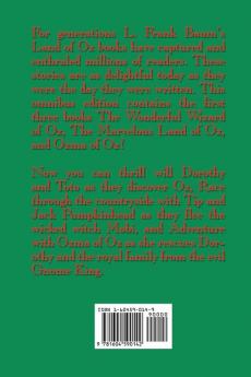 Adventures in Oz Vol. I: The Wonderful Wizard of Oz The Marvelous Land of Oz Ozma of Oz