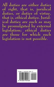 Introduction to the Metaphysic of Morals