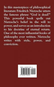 Thus Spake Zarathustra: A Book for All and None