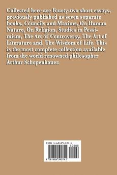 Collected Essays of Arthur Schopenhauer