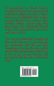 Complete Book of Oz Vol I: The Wonderful Wizard of Oz The Marvelous Land of Oz and Ozma of Oz