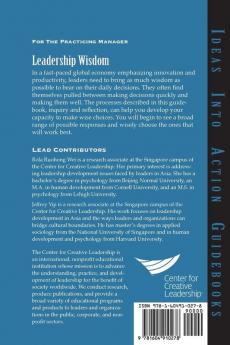 Leadership Wisdom: Discovering the Lessons of Experience (J–B CCL (Center for Creative Leadership))