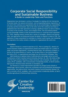 Corporate Social Responsibility and Sustainable Business