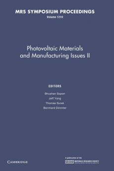 Photovoltaic Materials and Manufacturing Issues II