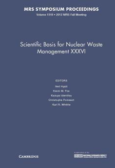 Scientific Basis for Nuclear Waste Management XXXVI