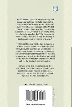 The Principles of Scientific Management