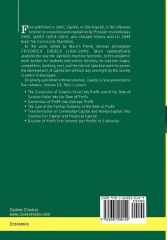 Capital: A Critique of Political Economy - Vol. III-Part I: The Process of Capitalist Production as a Whole