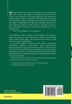 Capital: A Critique of Political Economy - Vol. III-Part II: The Process of Capitalist Production as a Whole