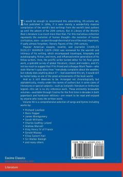 A Library of the World's Best Literature - Ancient and Modern - Vol.XL (Forty-Five Volumes); Songs Hymns Lyrics