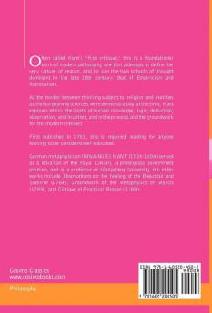 Critique of Pure Reason