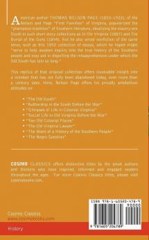 The Old South: Essays Social and Political