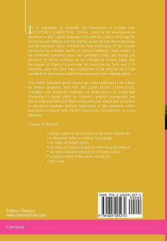 Complete Works of Geoffrey Chaucer Vol.VI: Introduction Glossary and Indexes (in Seven Volumes)