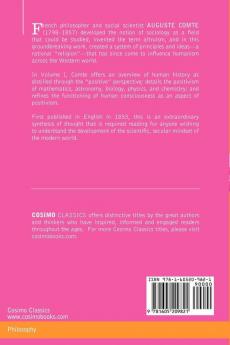 The Positive Philosophy of Auguste Comte Vol. I (in 2 Volumes)