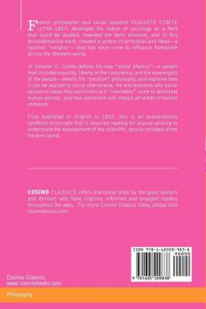 The Positive Philosophy of Auguste Comte Vol. II (in 2 Volumes)