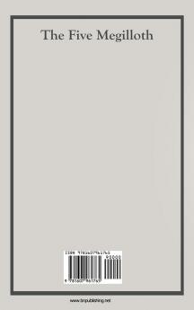 The Five Megilloth (Soncino Books of the Bible)