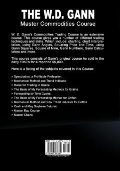 The W. D. Gann Master Commodity Course
