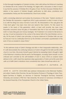 John Calvin's Doctrine of the Christian Life