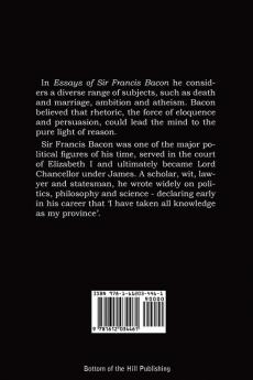 Essays of Sir Francis Bacon