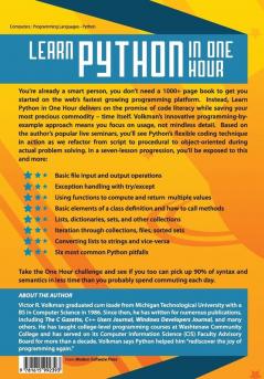 Learn Python in One Hour: Programming by Example 2nd Edition