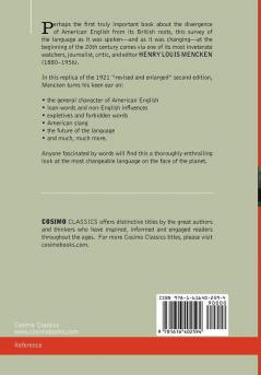 The American Language: A Preliminary Inquiry into the Development of English in the United States