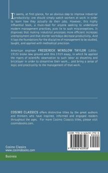 The Principles of Scientific Management