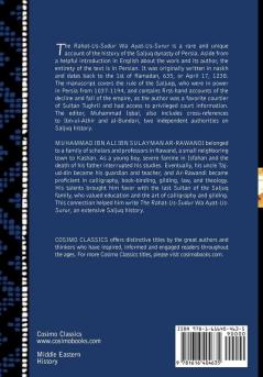 The Rahat-Us-Sudur Wa Ayat-Us-Surur: Being a History of the Saljuqs
