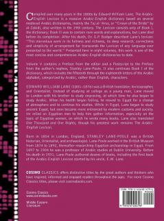 An Arabic-English Lexicon (in Eight Volumes) Vol. V
