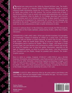 An Arabic-English Lexicon (in Eight Volumes) Vol. II: Derived from the Best and the Most Copious Eastern Sources: 2