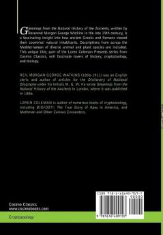 Gleanings From the Natural History of the Ancients