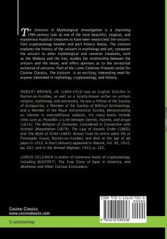 The Unicorn: A Mythological Investigation