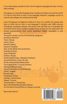 Learn Portuguese For Beginners Easily & In Your Car!  Vocabulary Edition! & Phrases Edition 2 Books in 1!