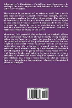 Capitalism Socialism and Democracy (Second Edition Text)