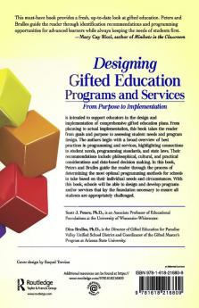 Designing Gifted Education Programs and Services