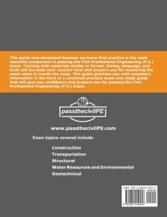 Pass the Civil Professional Engineering (P.E.) Exam Guide Book