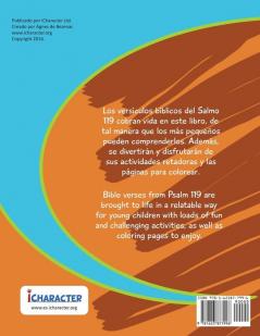 Salmo 119 Psalm 119 - Bilingual Coloring and Activity Book: Cuaderno para colorear y de actividades - Bilingüe (Bible Chapters for Kids)