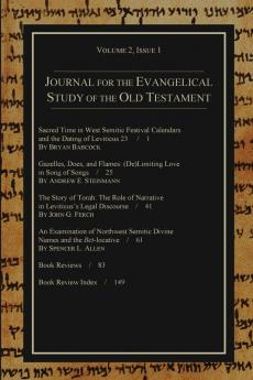 Journal for the Evangelical Study of the Old Testament 2.1