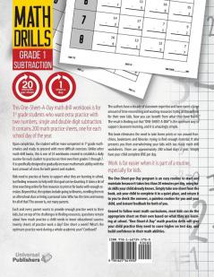 One-Sheet-A-Day Math Drills: Grade 1 Subtraction - 200 Worksheets (Book 2 of 24)