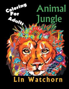 Animal Jungle: Coloring for Adults